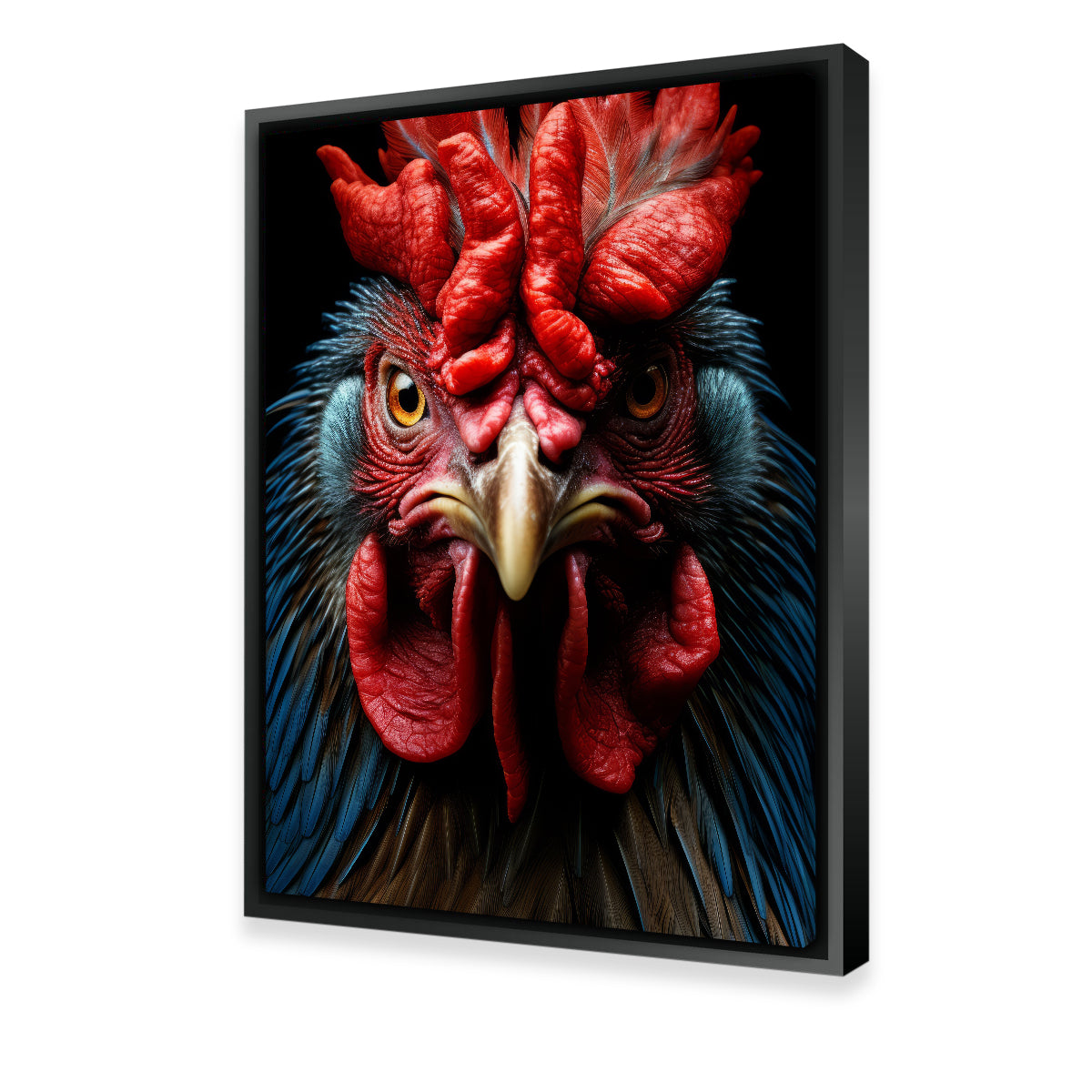 Stunning Rooster Black Wall Art for Home Decor