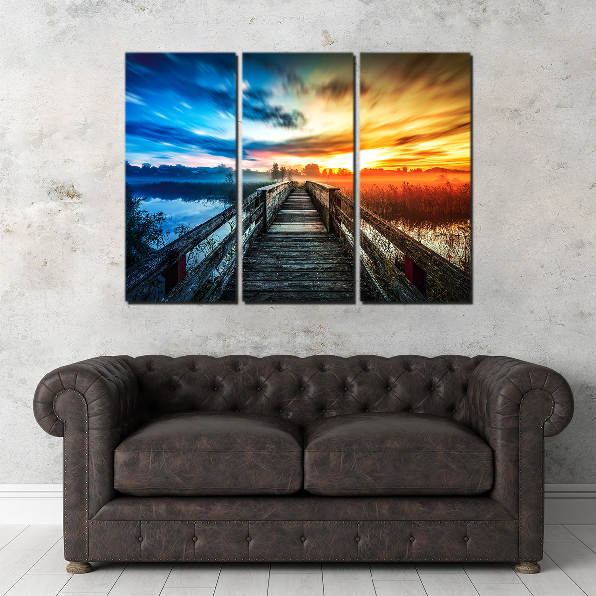 Exquisite Boardwalk Colors Wall Art by George Sorin