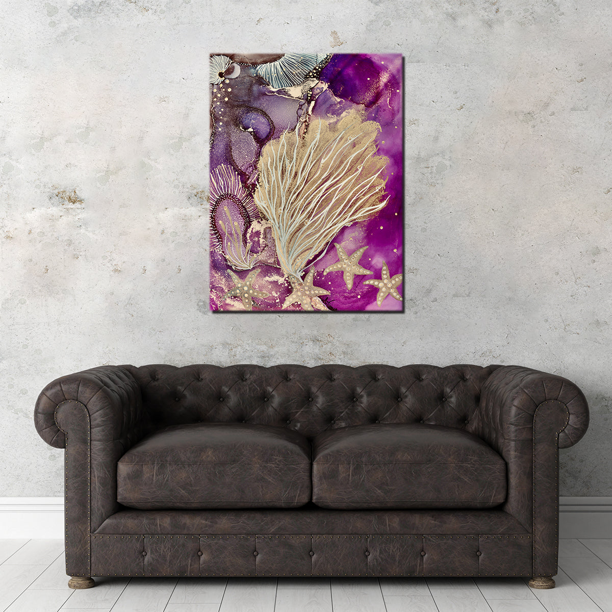 Stunning Blushing Reef Wall Art by Amy Tieman