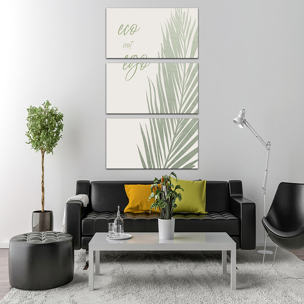 Eco-Friendly, Sustainable Eco Not Ego Wall Art by Melanie Viola