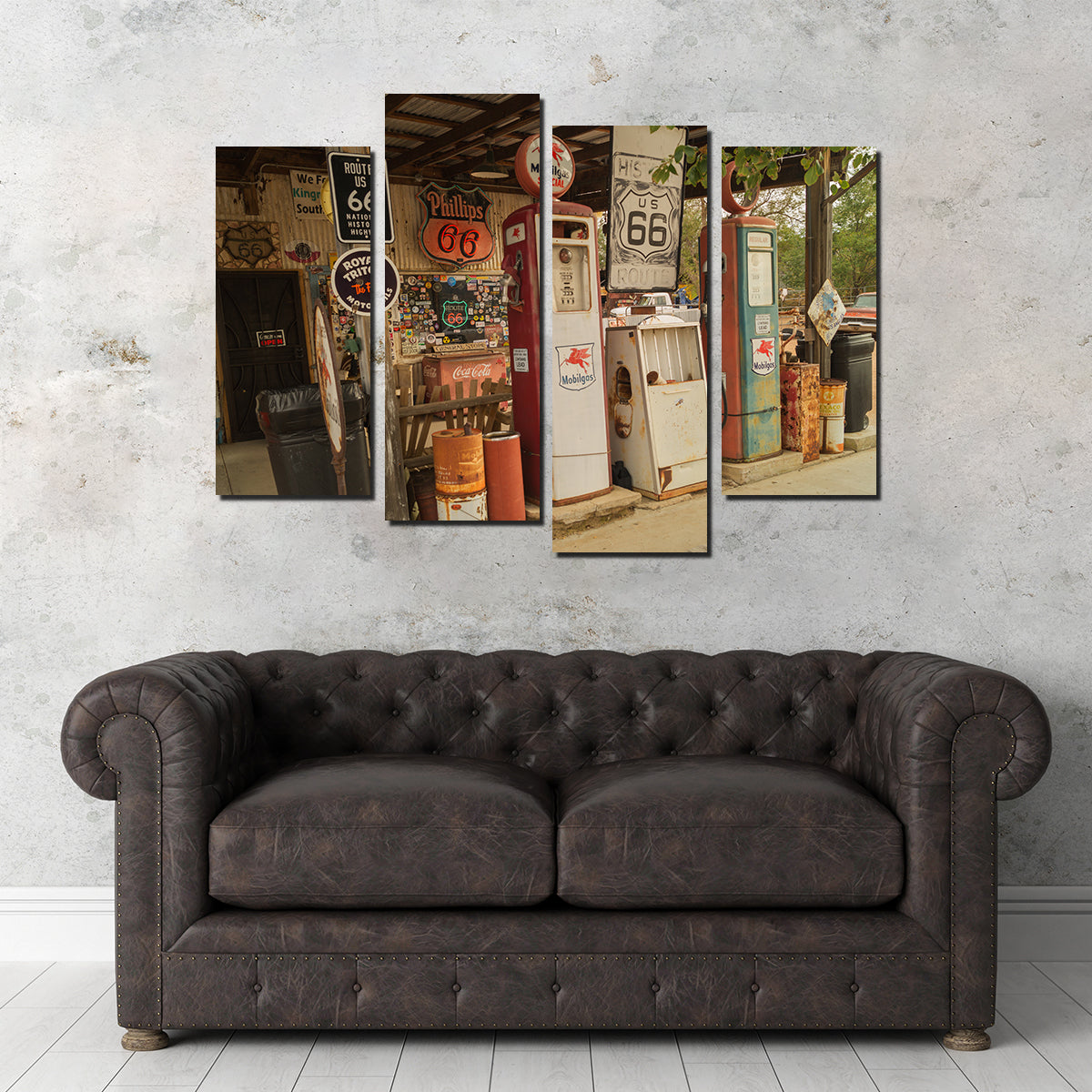 Authentic Route 66 in Arizona Canvas Prints