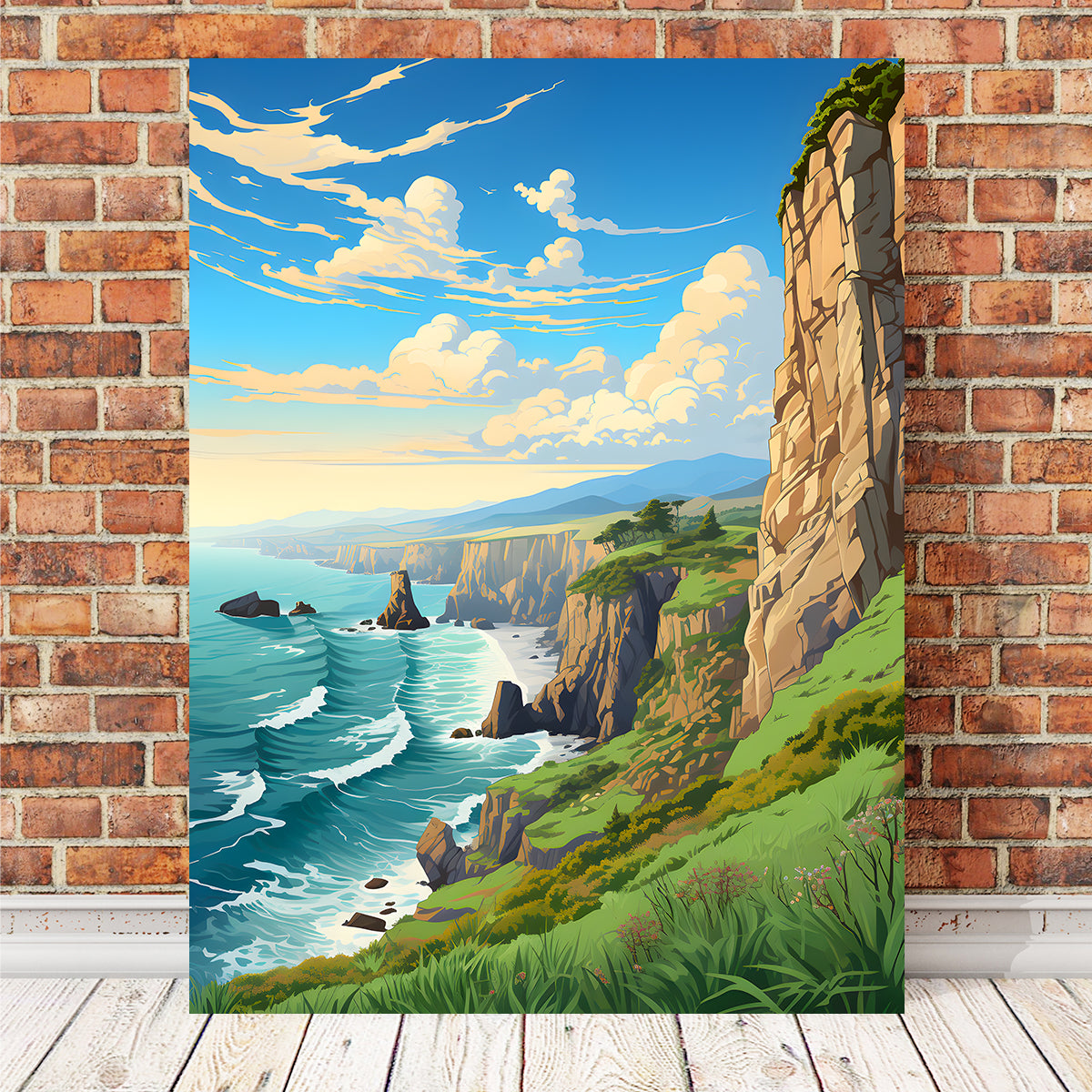 Stunning Ireland - Cliffs of Moher Wall Art by Valth Graphics