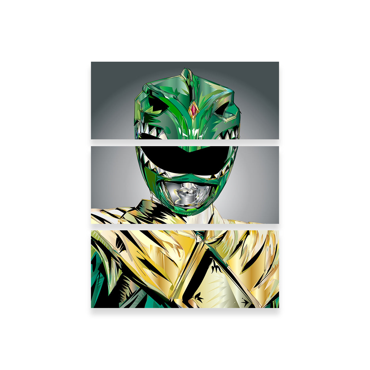Vibrant Green Ranger Rip Wall Art for Stunning Decor