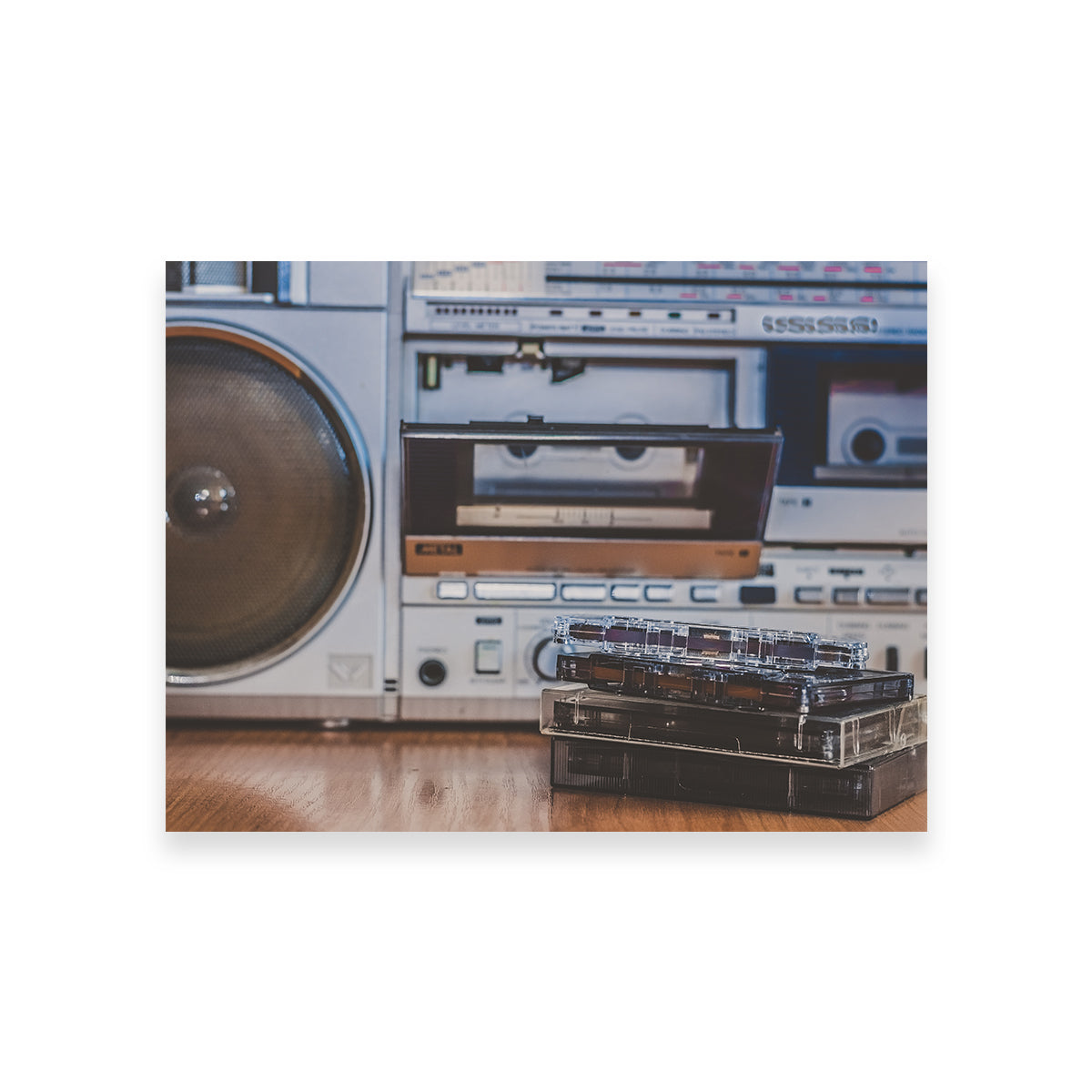 High - quality Boombox and Cassettes Set