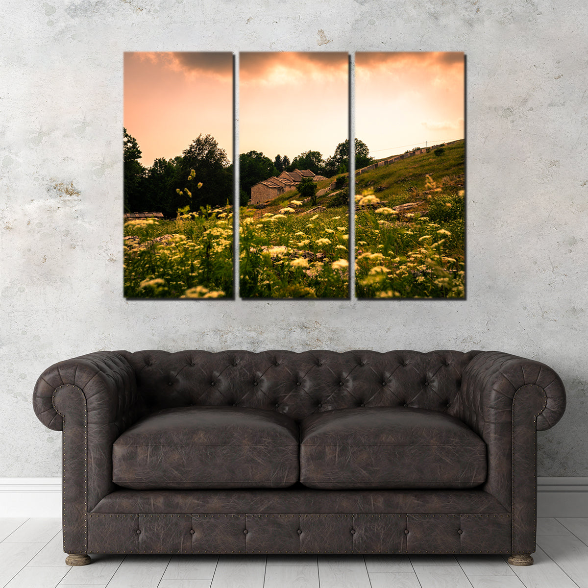 Stunning A Village on the Mountains Wall Art by Stefano Baltieri