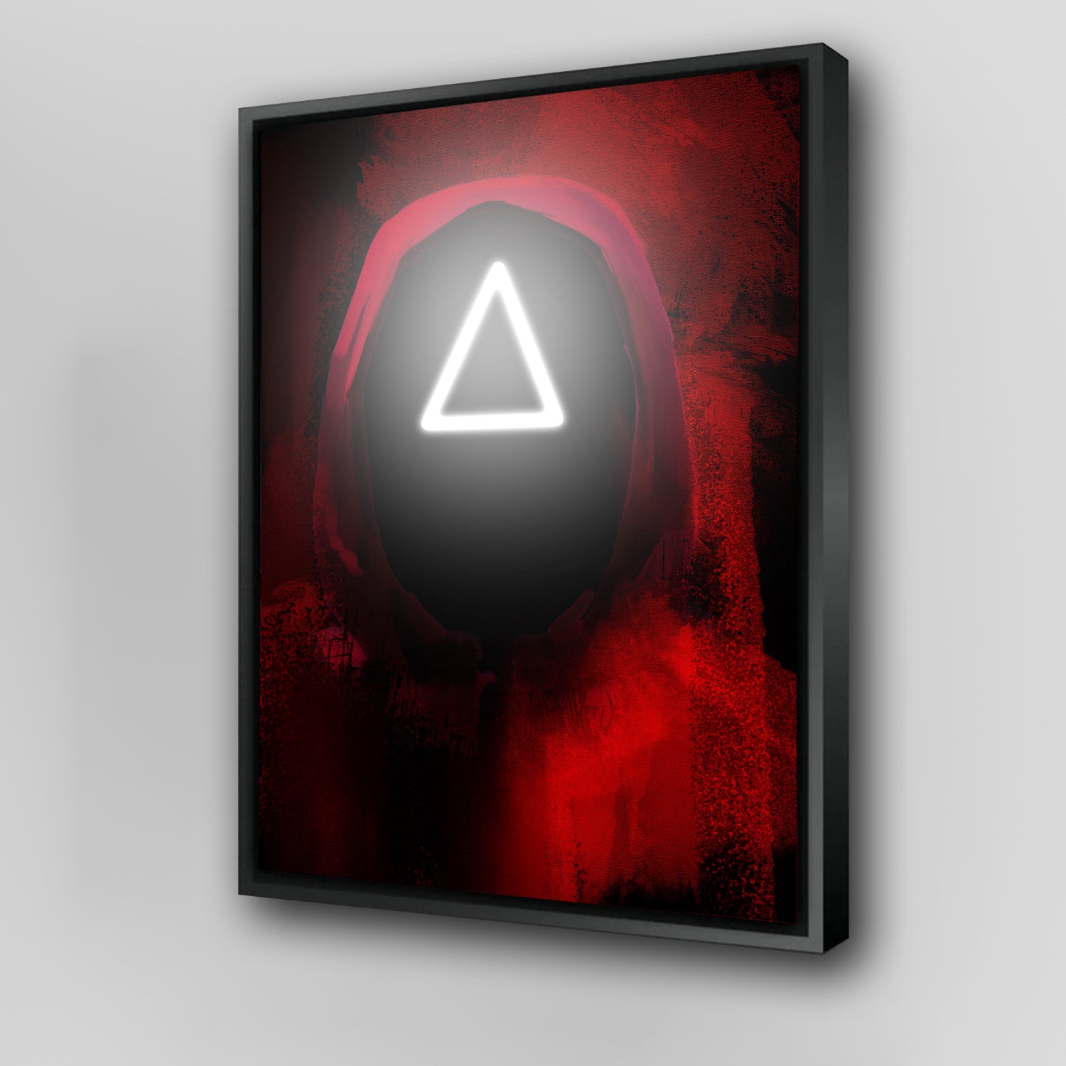 Squid Game Triangle Wall Art - High - Quality Museum Canvas by Andy Brackpool