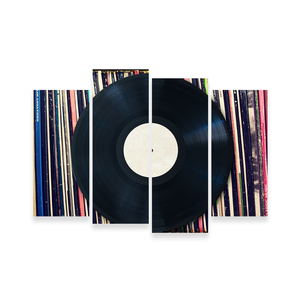 Premium Record Wall - Handmade Canvas Artwork