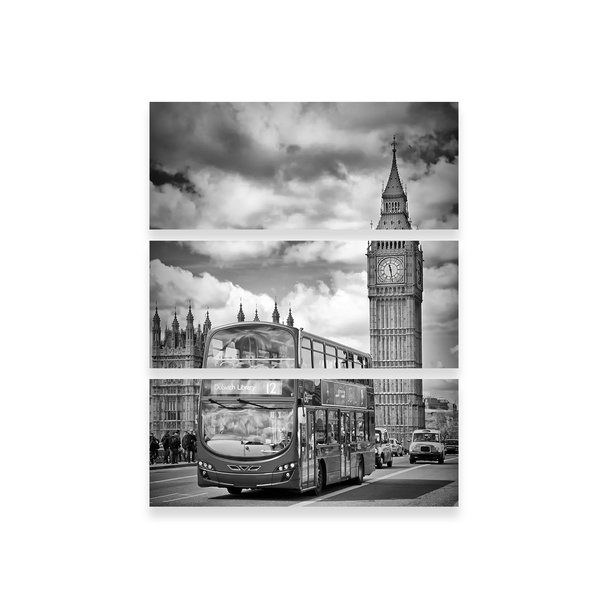 Exquisite London Houses Of Parliament And Traffic Wall Art by Melanie Viola