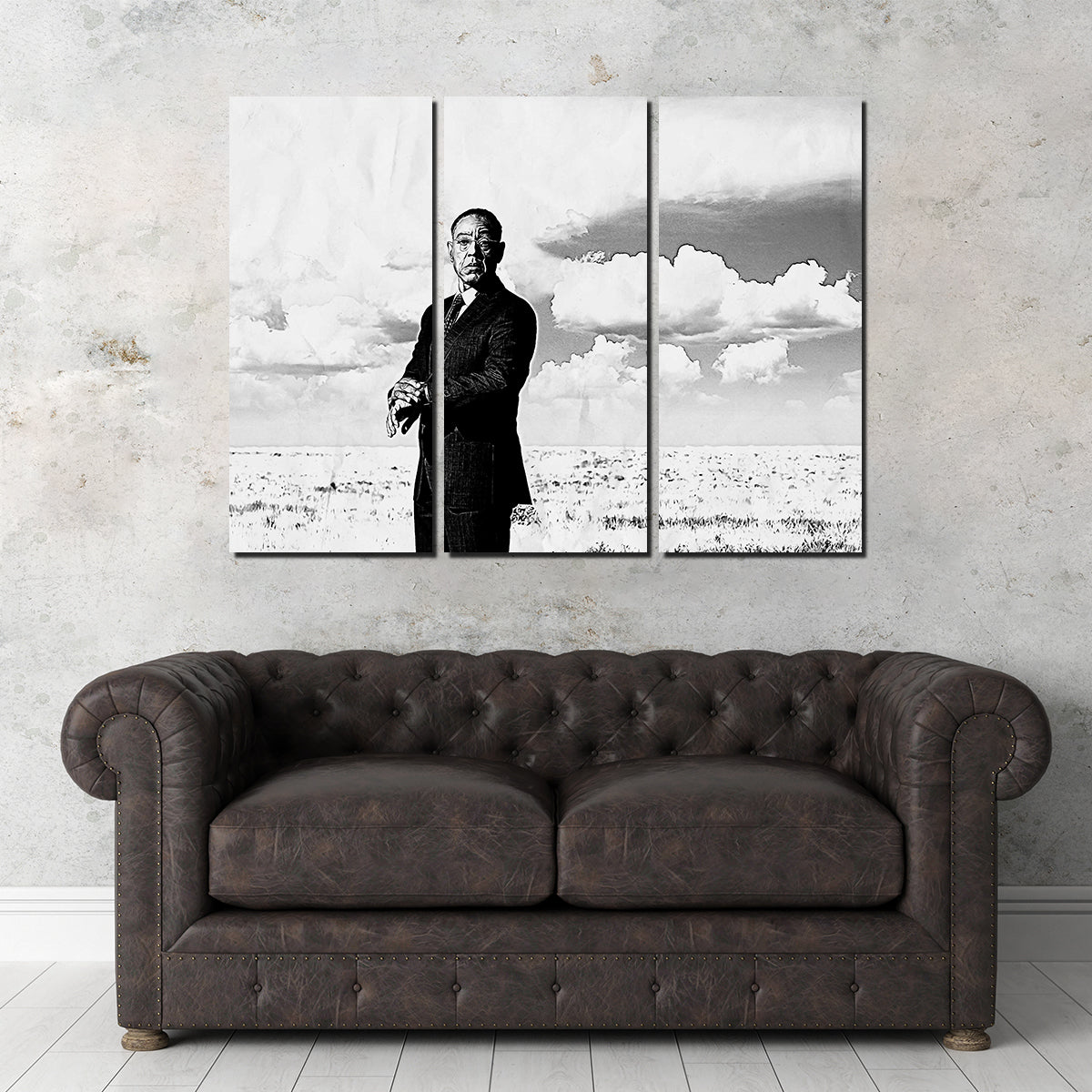 Stunning Gus Fring Grayscale Wall Art for Home Decor