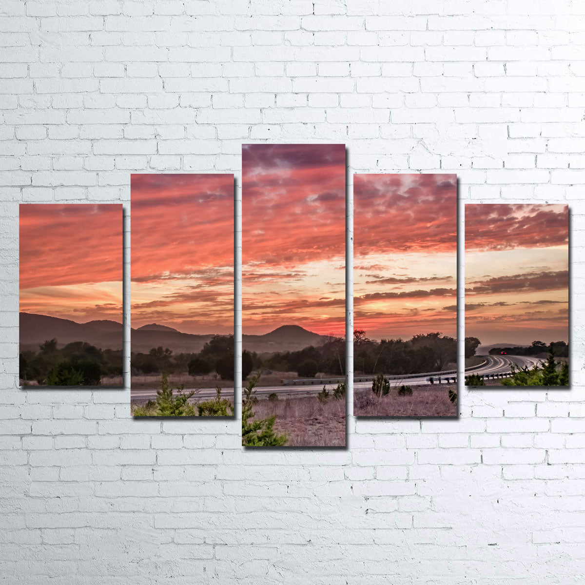 Gorgeous Texas Hill Country Sunset Wall Art for Stunning Home Decor