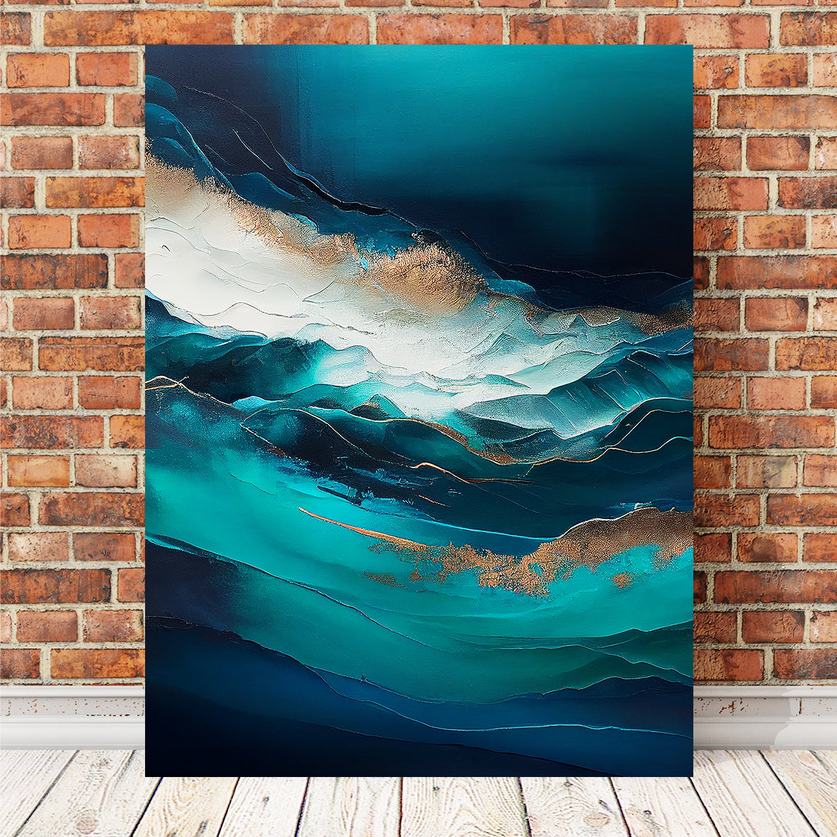 Stunning Coastal Abstract Series 3 Wall Art by Jennifer Hotai