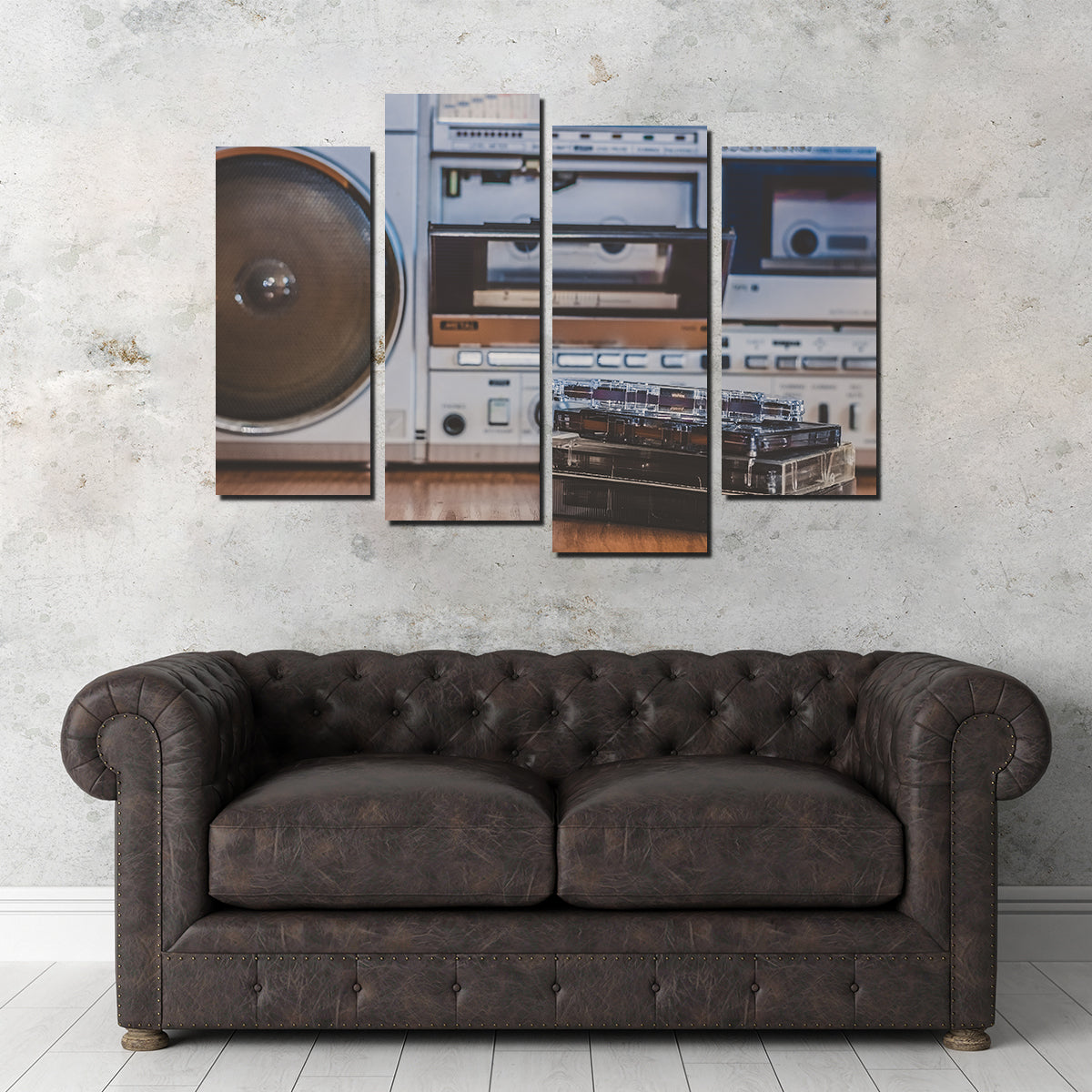 High - quality Boombox and Cassettes Set