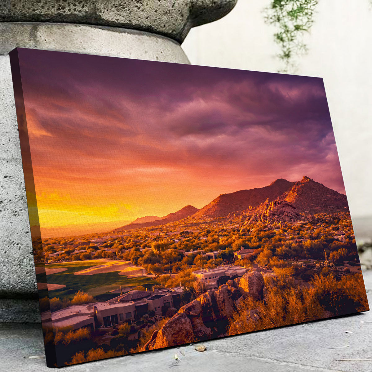 Stunning Scottsdale Desert Sunset Wall Art for Your Home Decor