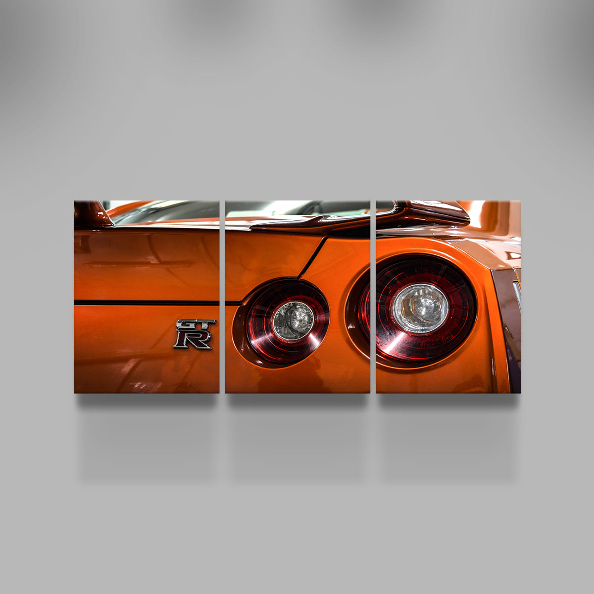 Stunning Orange Nissan GTR 3 Wall Art for Car Enthusiasts
