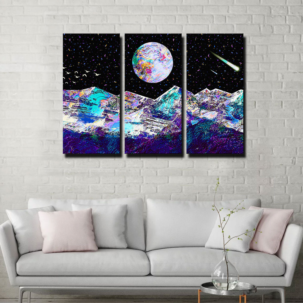 Stunning Abstract Moon Wall Art by Gab Fernando