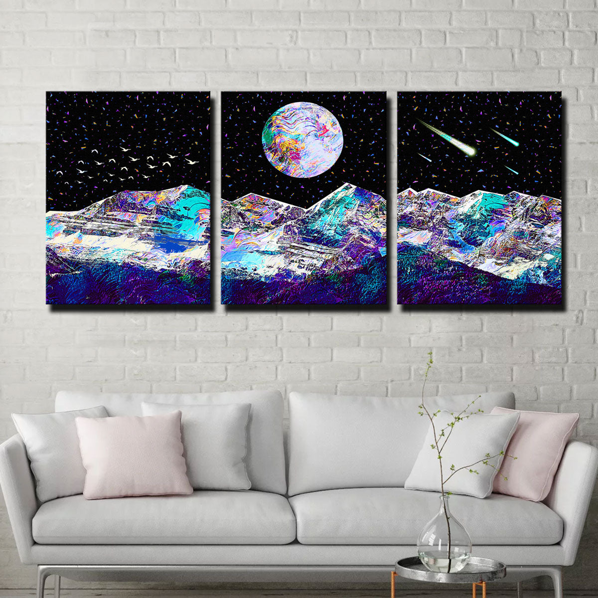Stunning Abstract Moon Wall Art by Gab Fernando