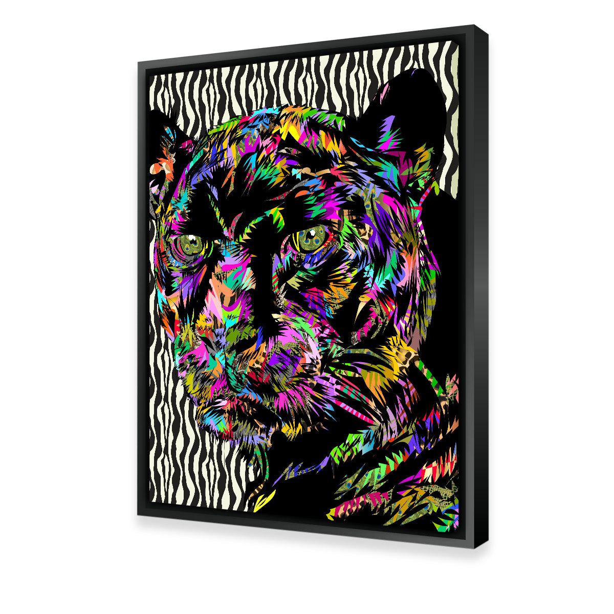 Stunning Panther Abstract Wall Art for Home Decor