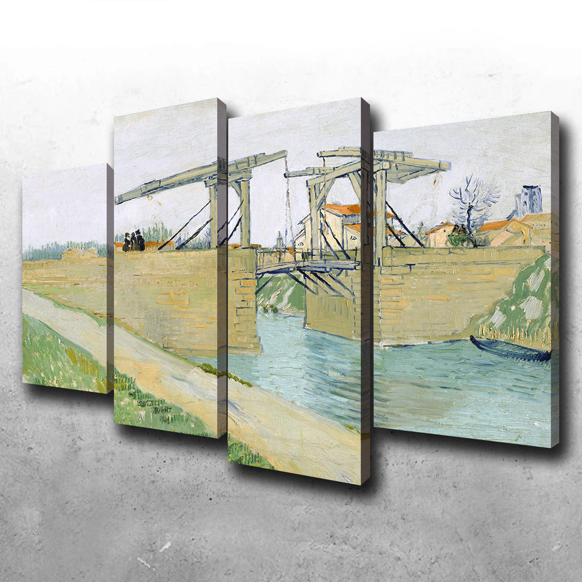 Vincent van Gogh's De brug van Langlois Stunning Wall Art
