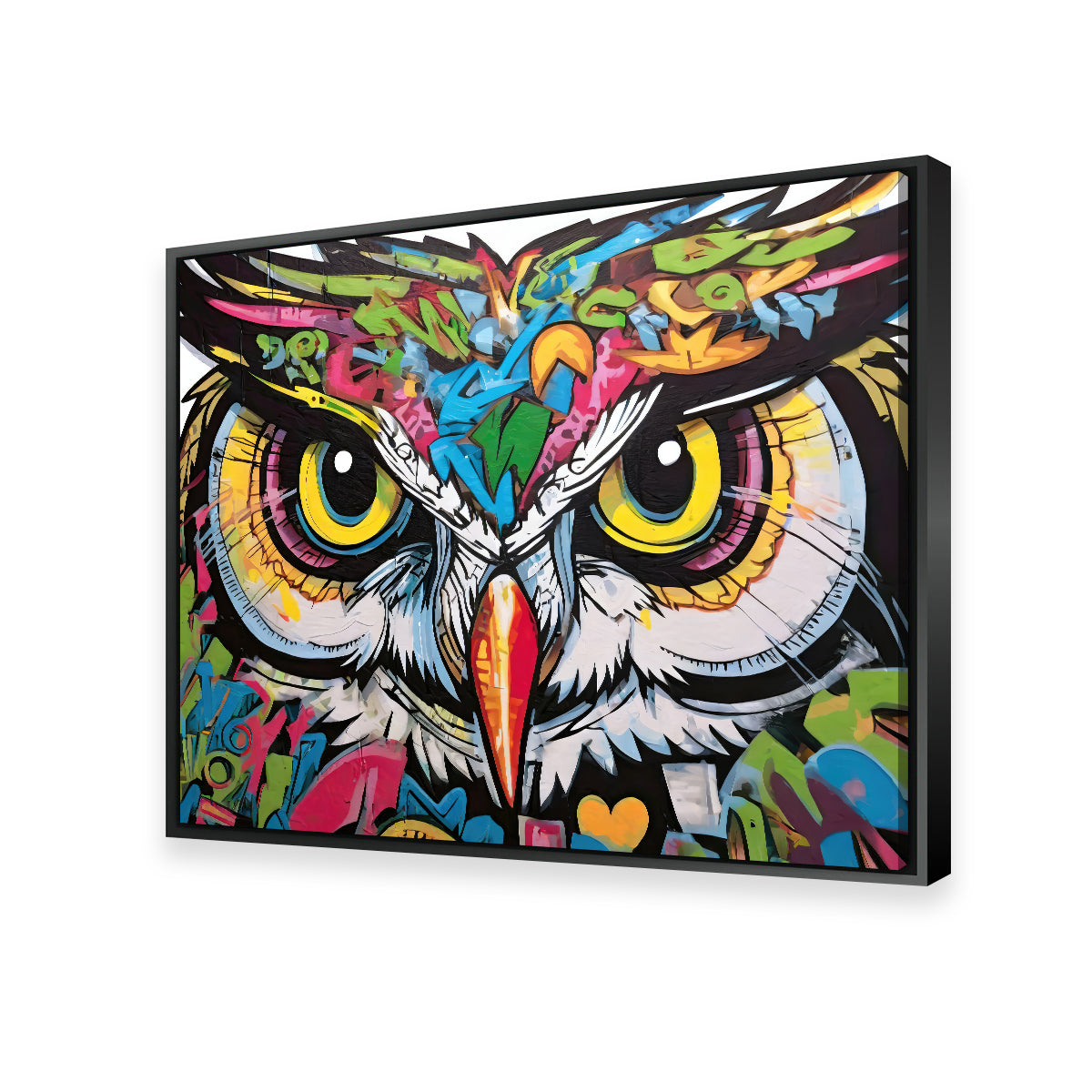Stunning Owl Graffiti Wall Art by Stephen Chambers