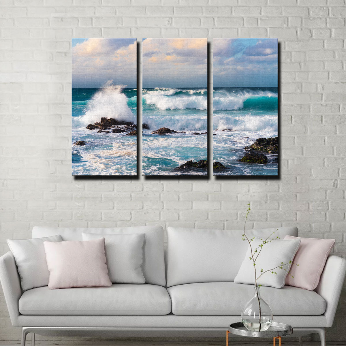 Stunning Blue Crash Wall Art by Lucas Moore
