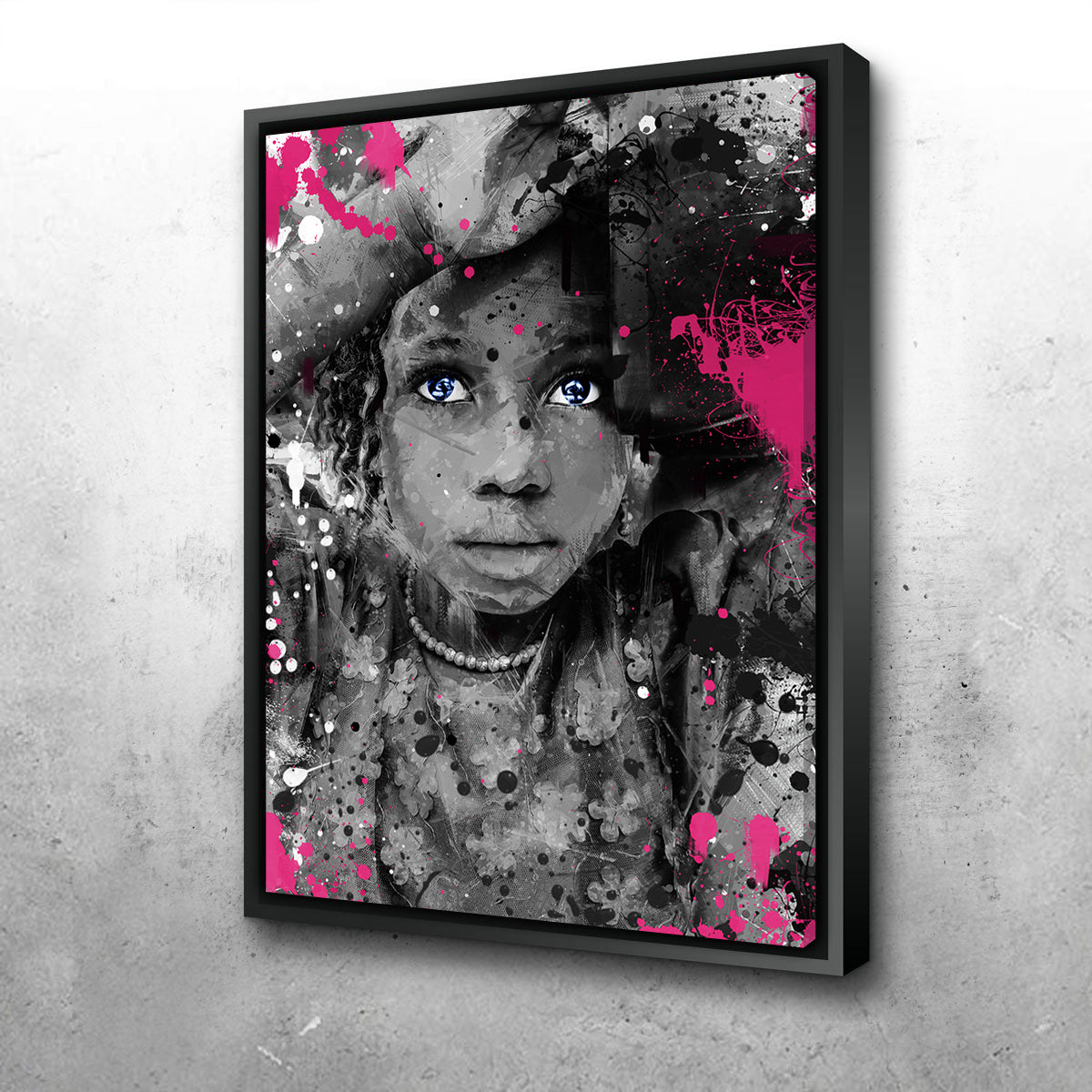 Innocent Wall Art by Manuel Luces - Sustainable Pine Wood Framed Canvas