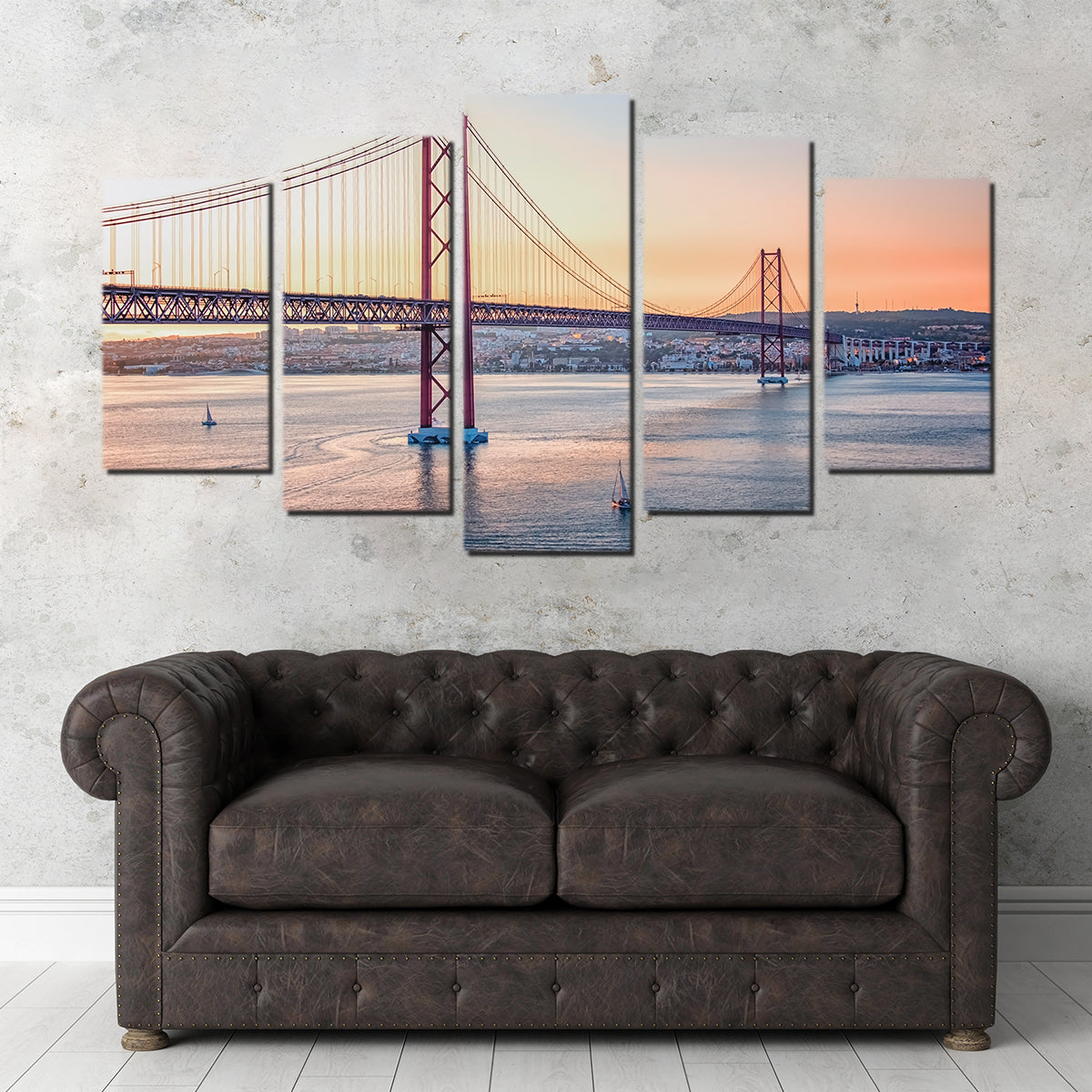 Stunning 25 de Abril Bridge Wall Art - Museum Quality Canvas Print