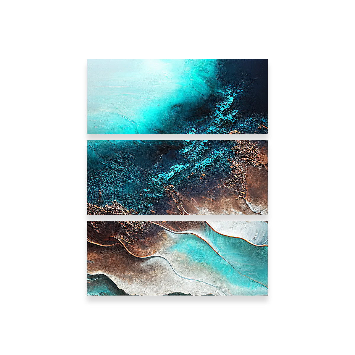 Stunning Coastal Abstract Series 5 Wall Art by Jennifer Hotai