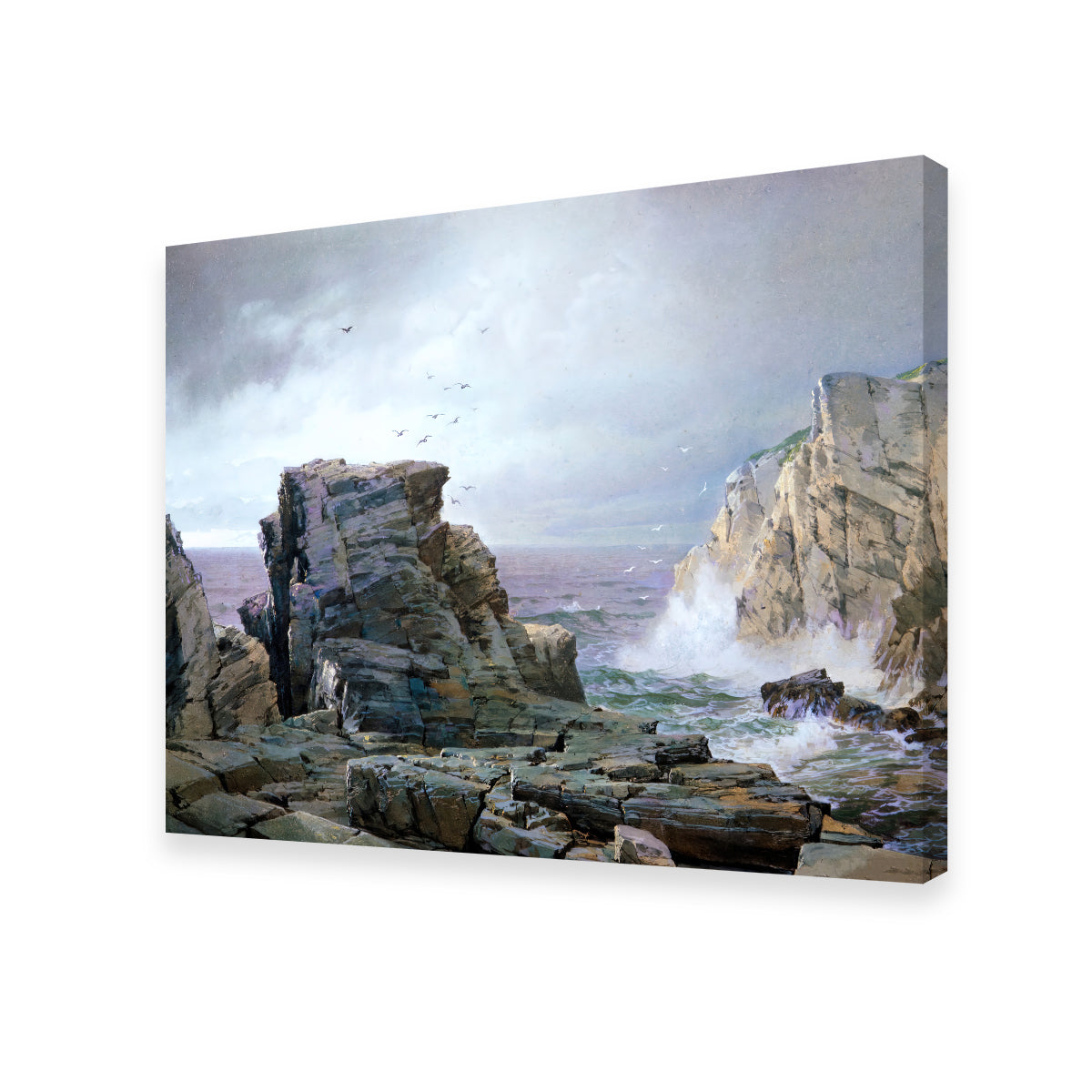 Stunning A Rocky Coast Wall Art by Denise Dundon