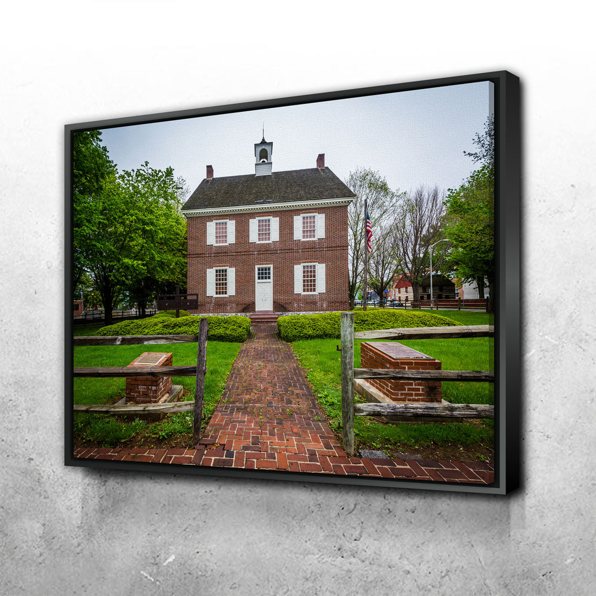 Stunning Colonial Courthouse Wall Art - Museum-Quality Canvas