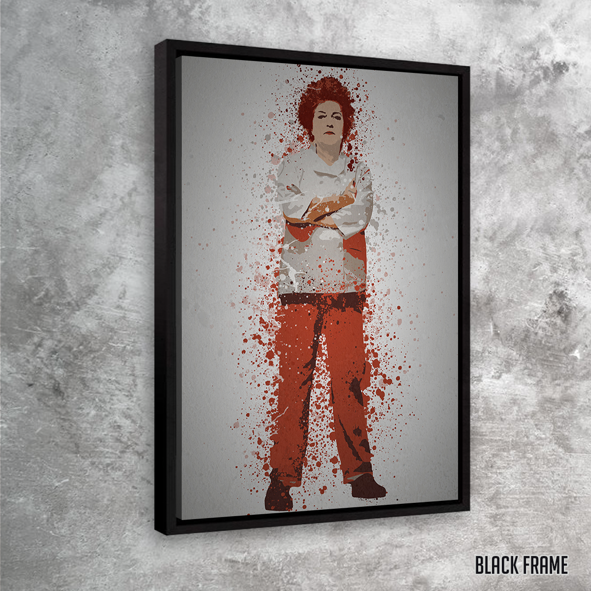 Vibrant Red Wall Art by TM Creative Design