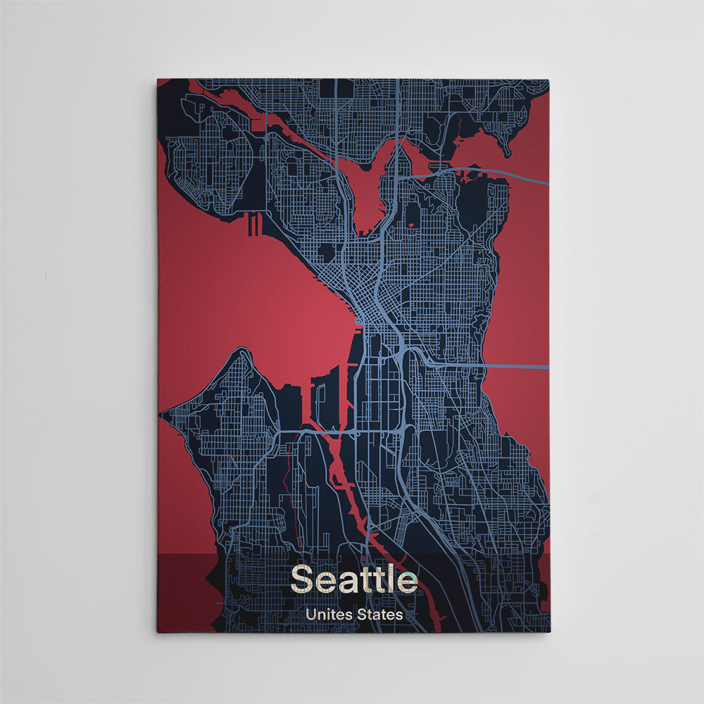 Exquisite Seattle Wall Art by Tovu Yovi