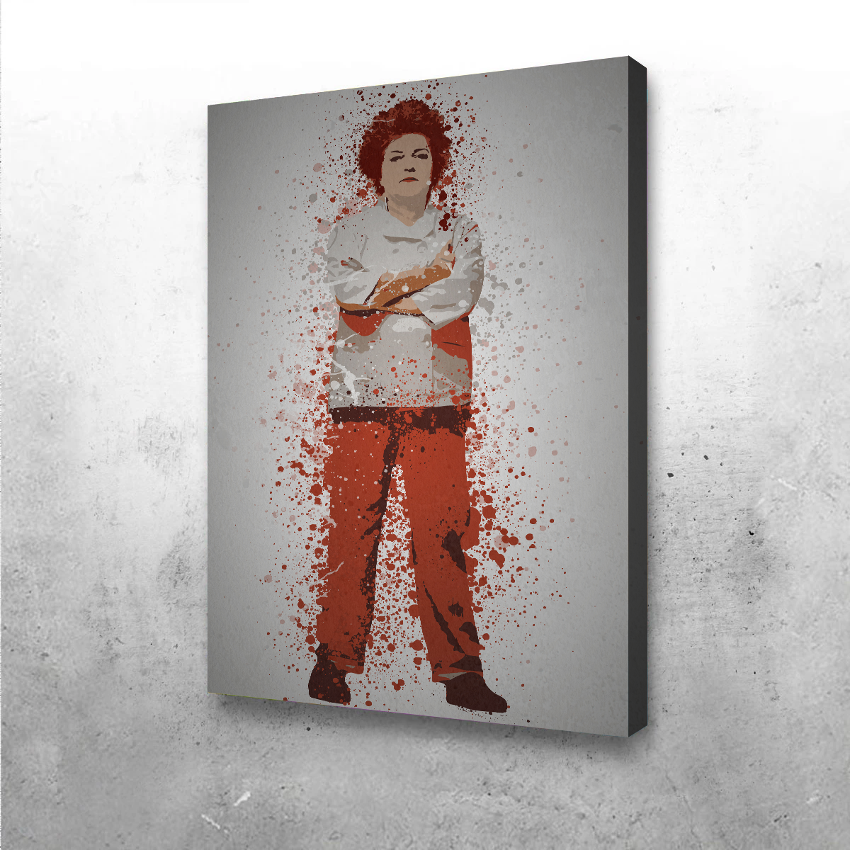 Vibrant Red Wall Art by TM Creative Design