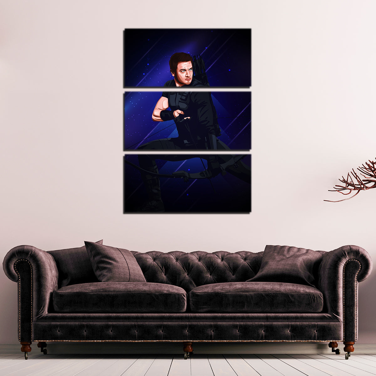 Stunning Hawkeye Wall Art by Ralph & Laura Design