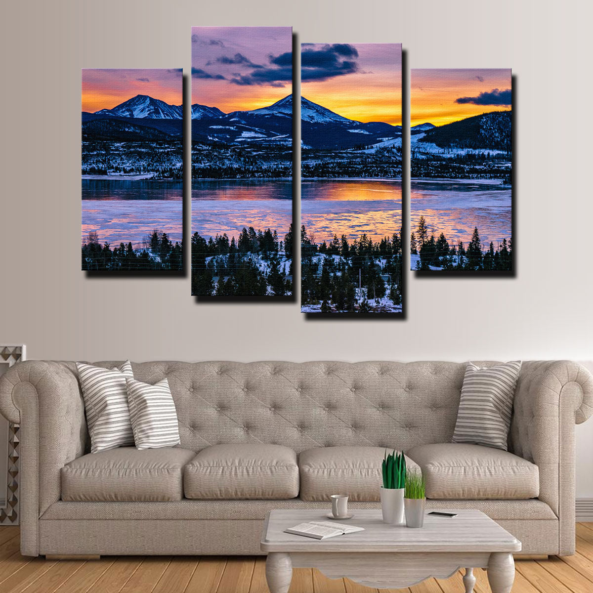 Stunning Frozen Lake Wall Art for Your Home Decor