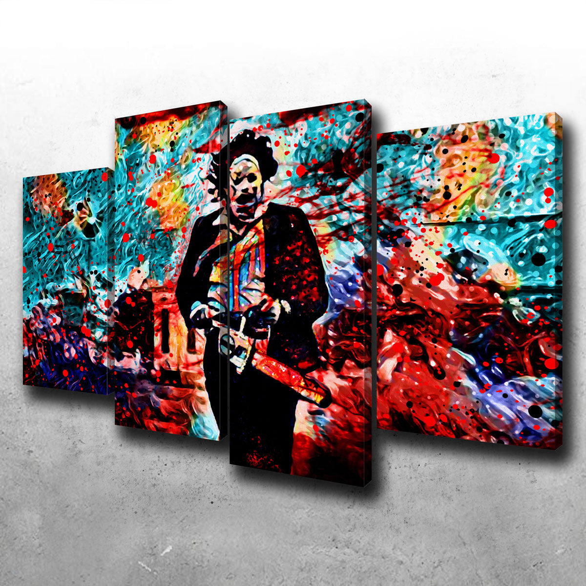 Stunning Abstract Leatherface Wall Art for Home Decor