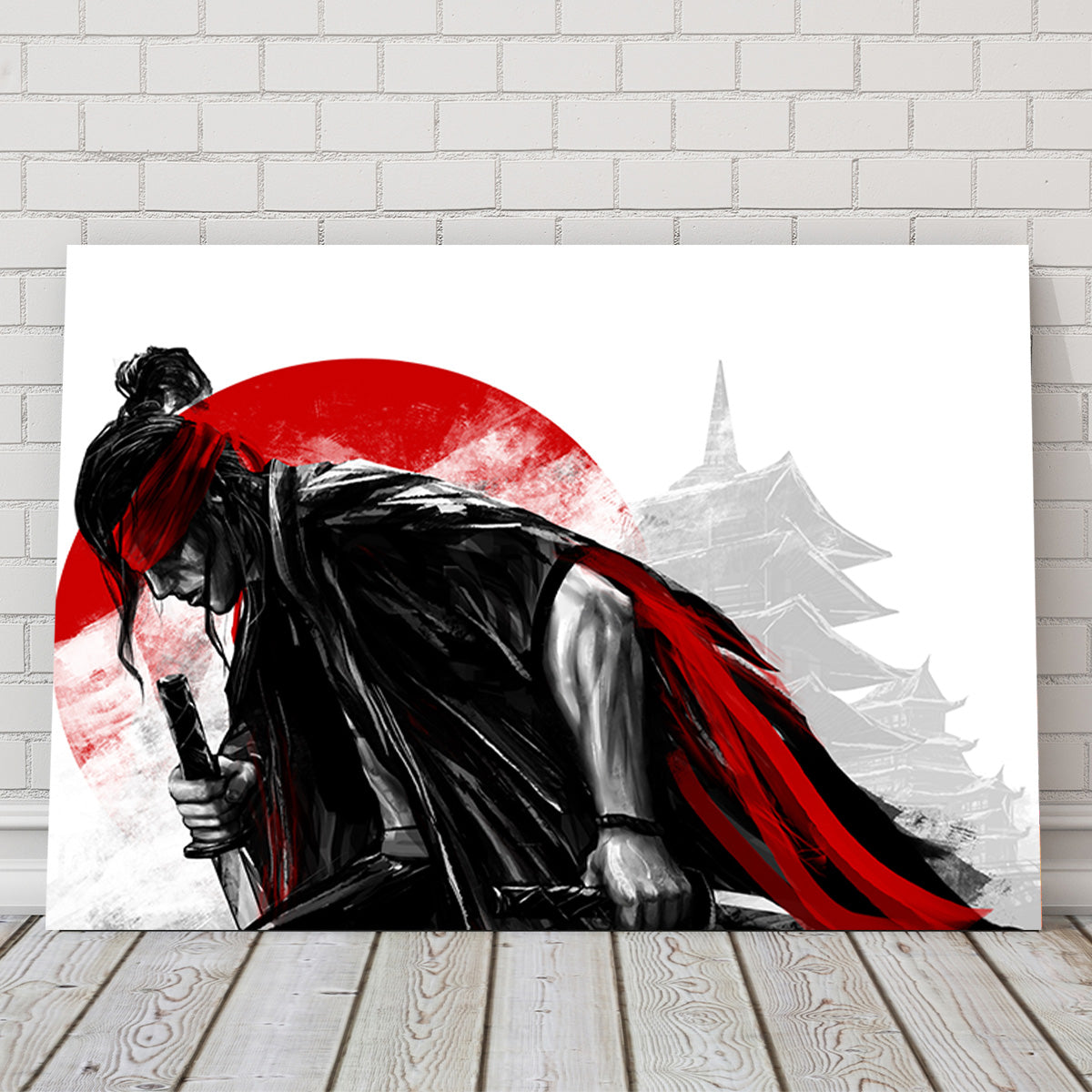 Authentic Japanese Samurai Warrior Wall Art - High - Quality Decor for Your Space