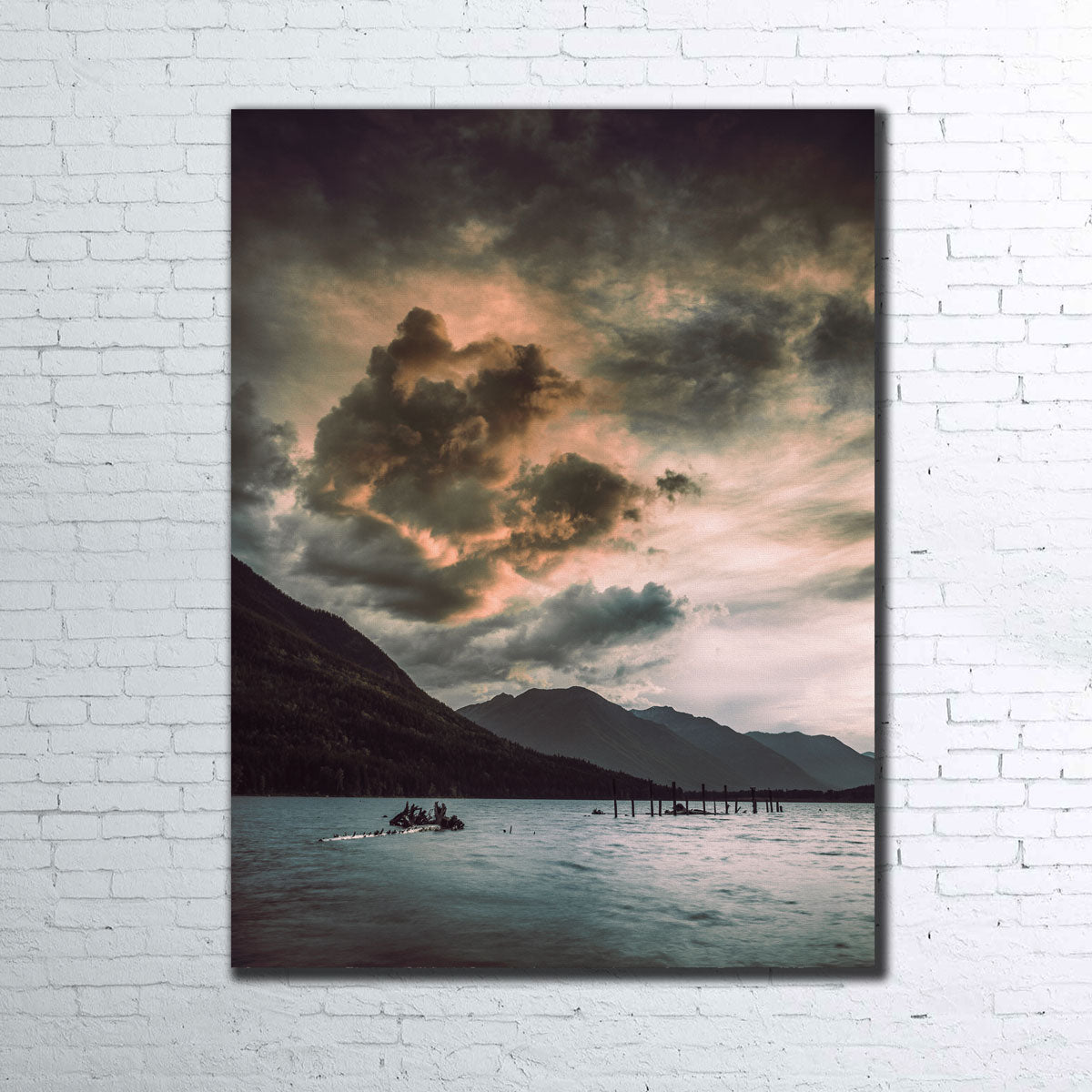Stunning St. Mary's Lake Wall Art by Mike Cotton