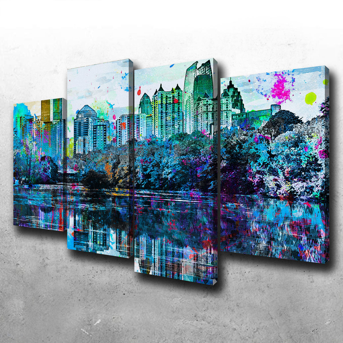 Stunning Abstract Atlanta Wall Art for Modern Decor
