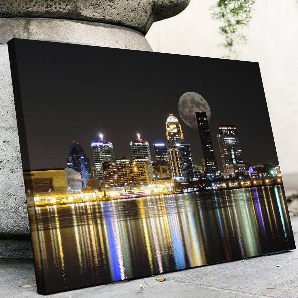 Stunning Louisville Skyline Wall Art with Sustainable Frames