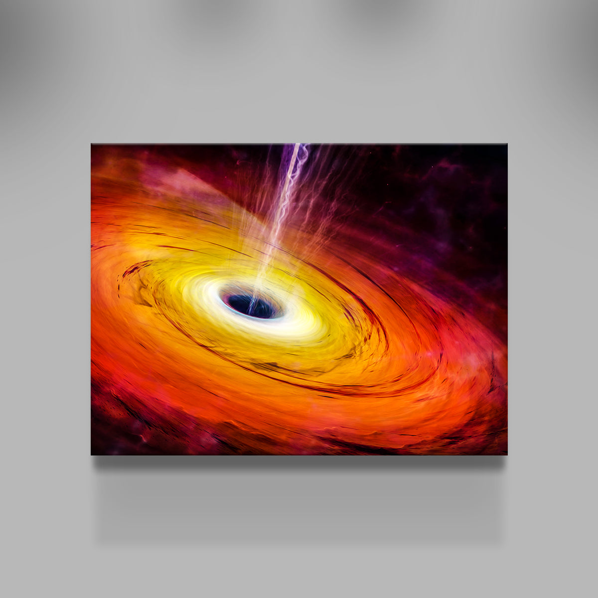 Stunning Spacescape Black Hole Wall Art for Home Decor
