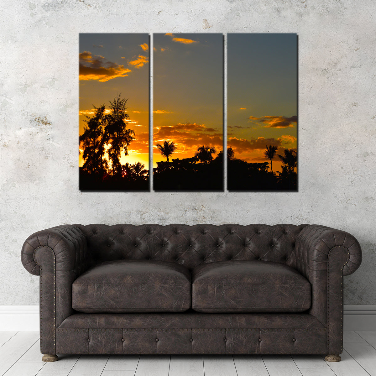Dominican Sunset 3 Wall Art - Museum-Quality Handmade Canvas Prints