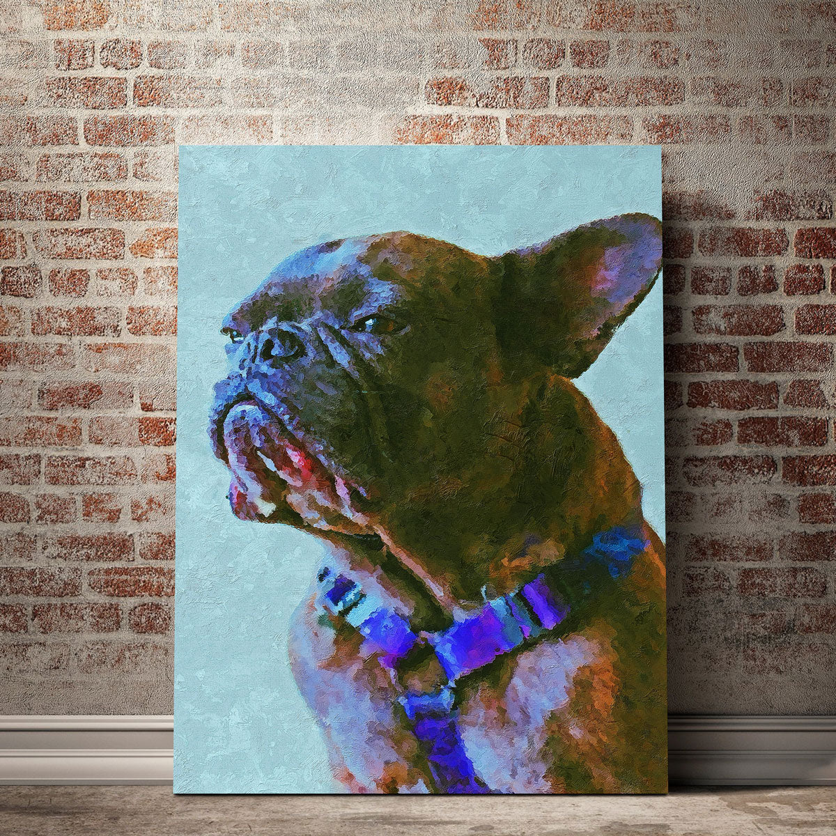 Charming Pug 2 Painting Wall Art by Gab Fernando