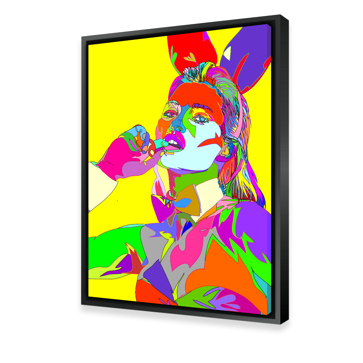 Eye - catching Abstract Kate Moss Wall Art for Home Decor