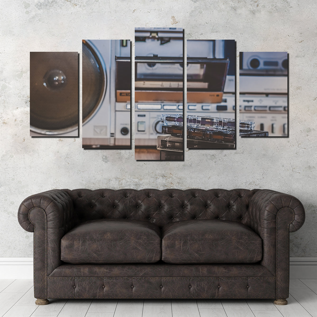 High - quality Boombox and Cassettes Set