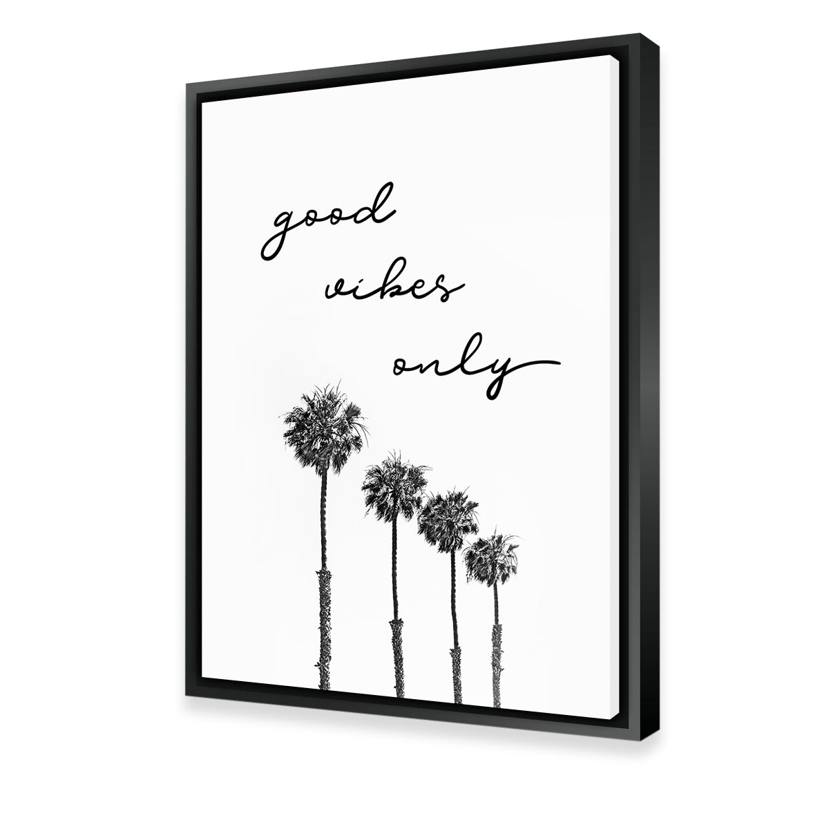 Palm Trees - Good Vibes Only Wall Art: Sustainable and High - Quality Decor