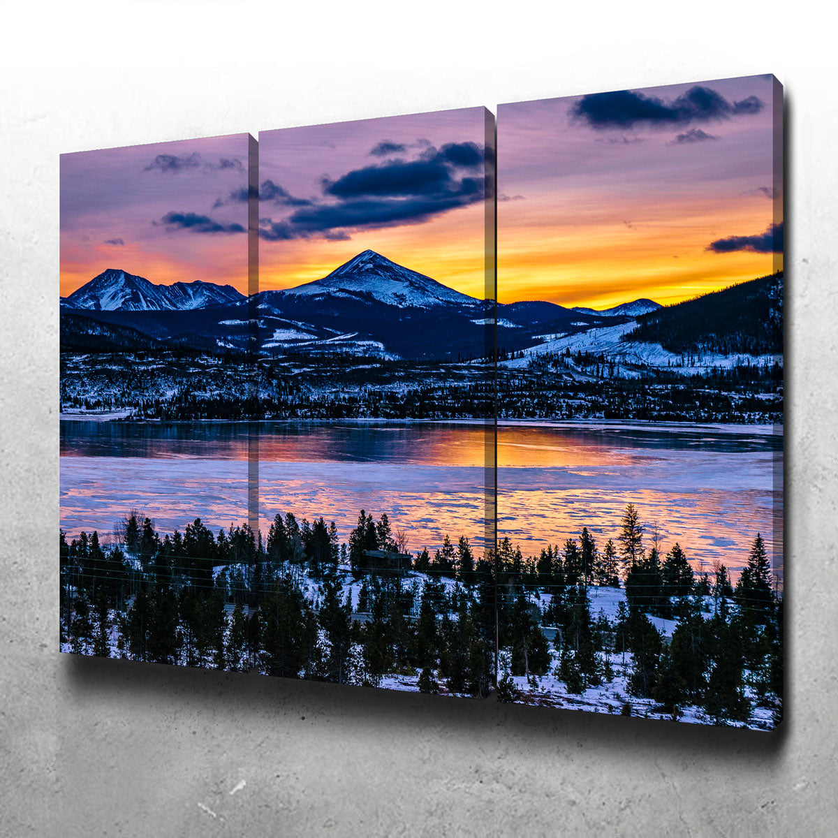 Stunning Frozen Lake Wall Art for Your Home Decor
