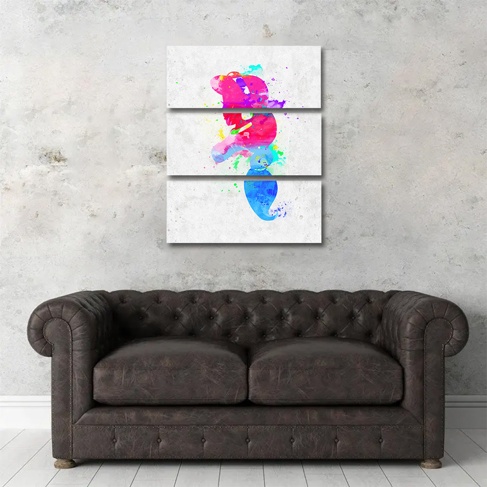 Stunning Jasmine Watercolour Splash Art Wall Art by Studiodtalk