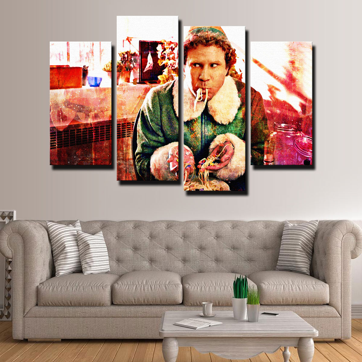 Exquisite Elf Wall Art - Handmade with Sustainable Pine and Museum-Quality Canvas