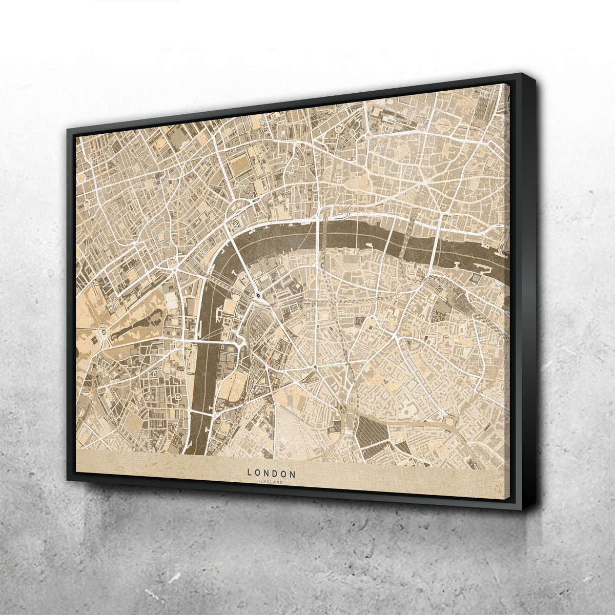 Stunning London Map 3 Wall Art by Blursbyai