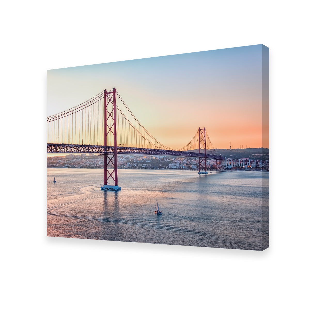 Stunning 25 de Abril Bridge Wall Art - Museum Quality Canvas Print